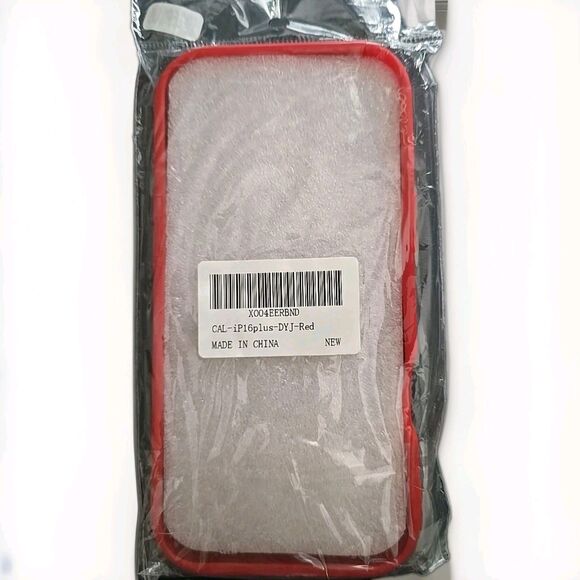 iPhone 16 Plus Case Red Flexible Hard Plastic - Picture 2 of 3